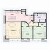 2 Bedroom at Bellefonte Mews - Floor Plan 2 Bedroom in Bellefonte, Pa | Bellefonte Mews | Property Management, Inc.